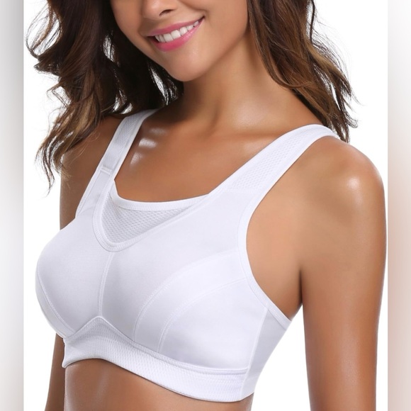 Wingslove High Impact Sports Bras for Women Plus Size Non Padded Wirefree Bra - Picture 2 of 9